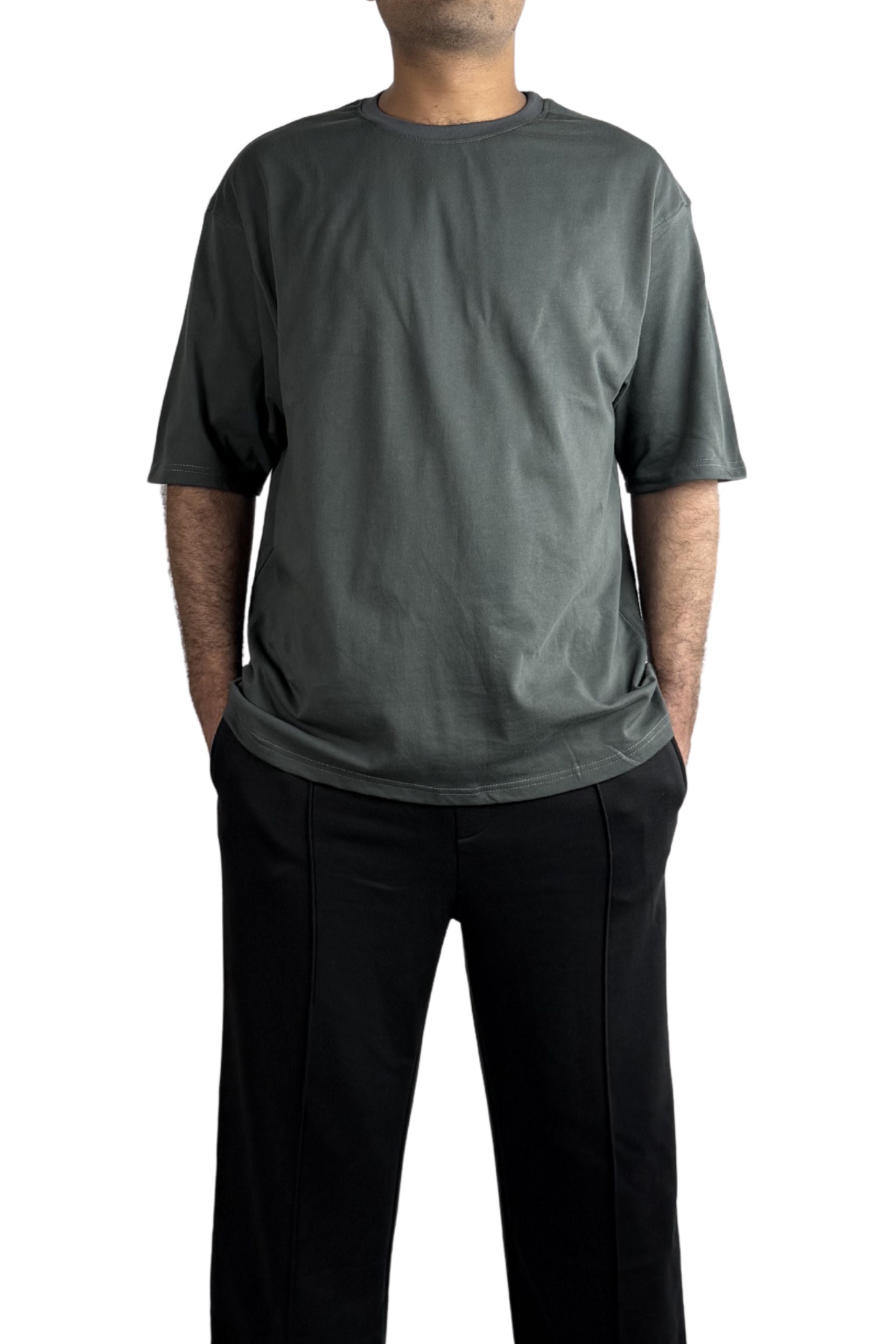 GREY BASIC T-SHIRT RELAX FIT