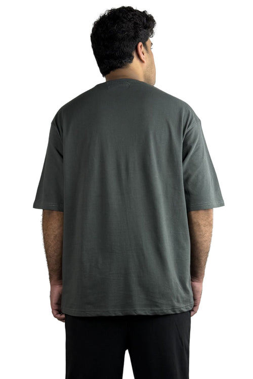 RELAX FIT BASIC T-SHIRT GREY