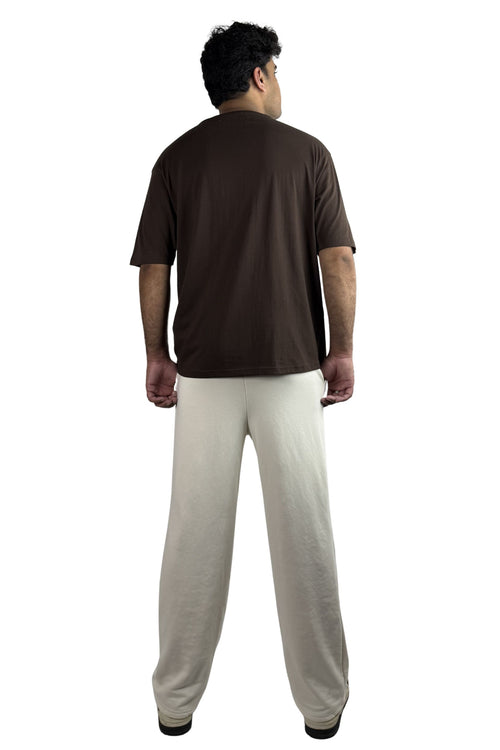 BROWN BASIC T-SHIRT RELAX FIT