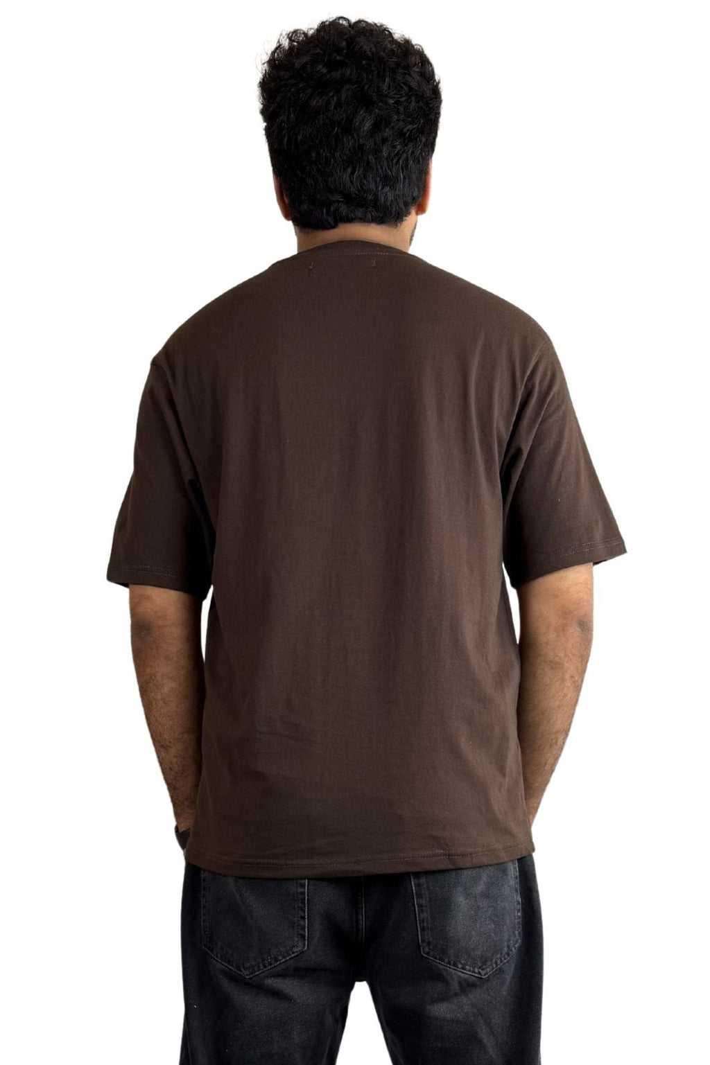 RELAX FIT BASIC T-SHIRT BROWN