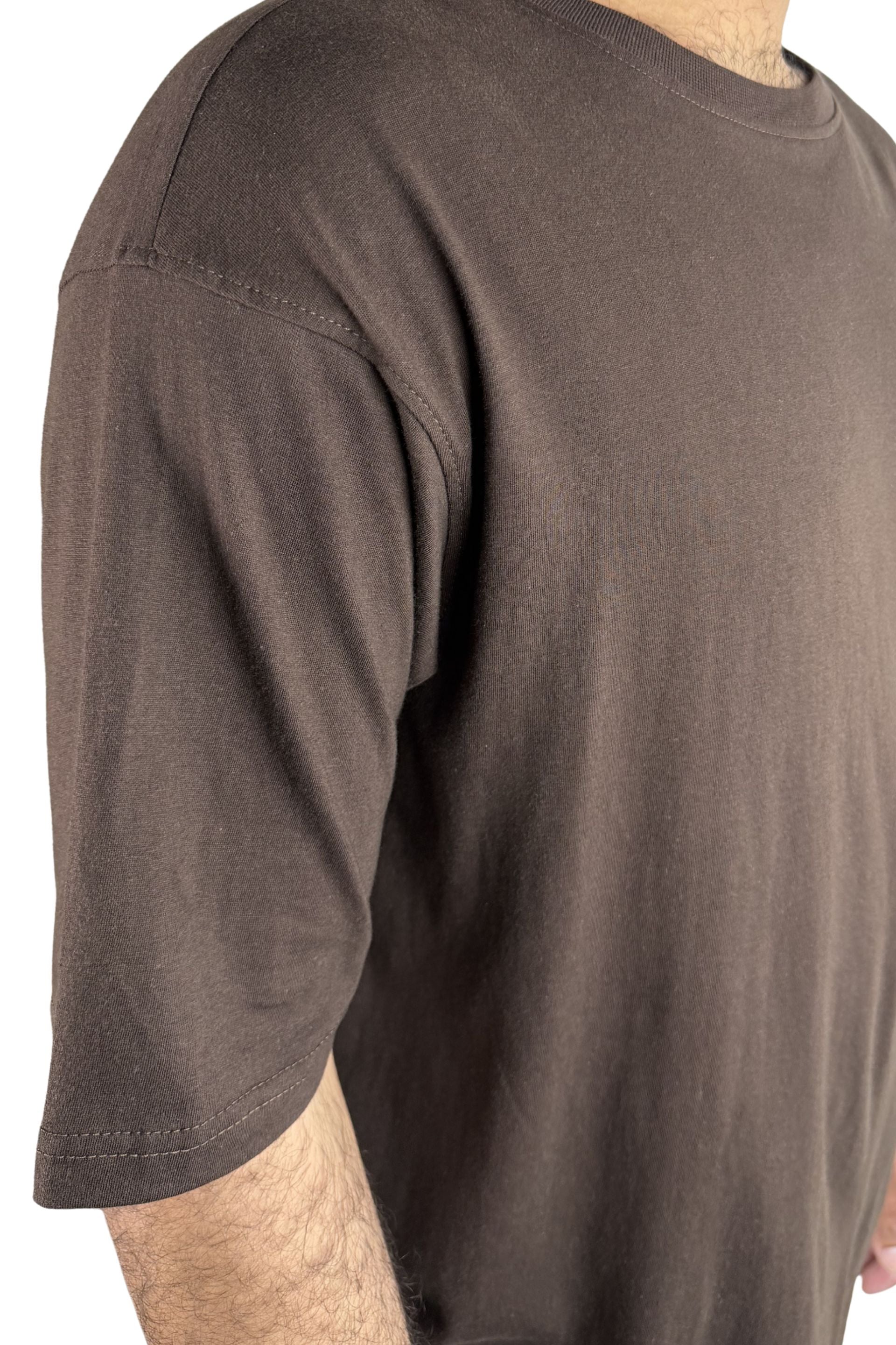 BROWN BASIC T-SHIRT RELAX FIT