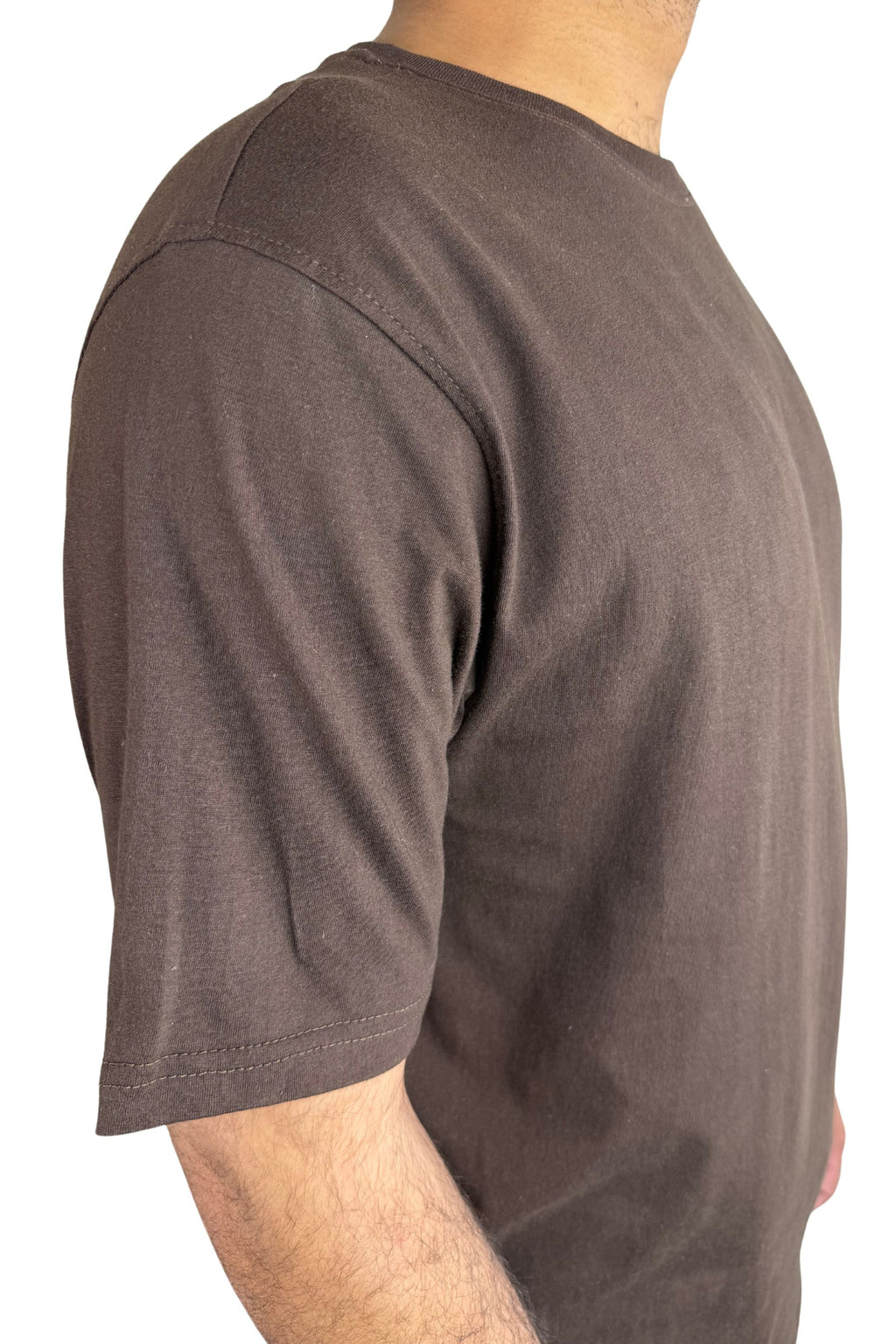 RELAX FIT BASIC T-SHIRT BROWN