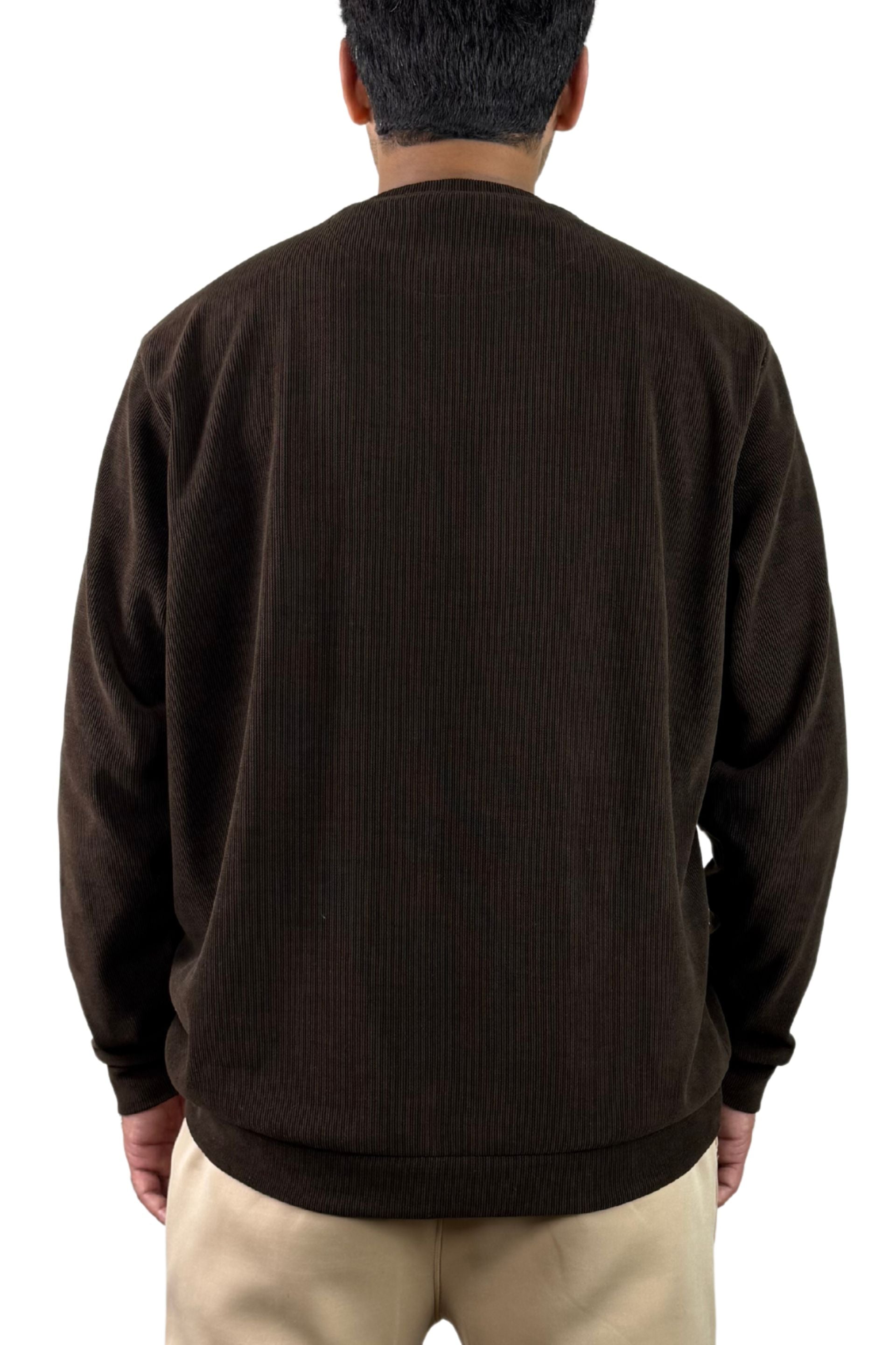 BROWN LOOSE FIT SWEAT